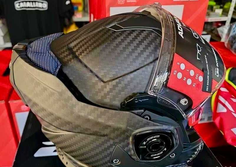 Capacete NOVO Modular LS2 Advant X Carbon Mat (37% DESCONTO)Tamanho XS