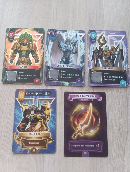 Картки титанів АТБ арени