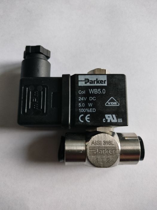 Elektrozawór Parker 24V DC AISI 316L – NOWY