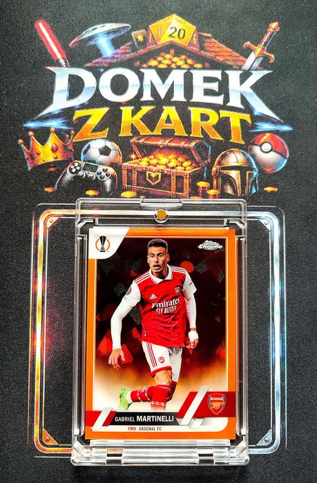 Karta Topps Chrome - Gabriel Martinelli - Arsenal FC - Limit /50