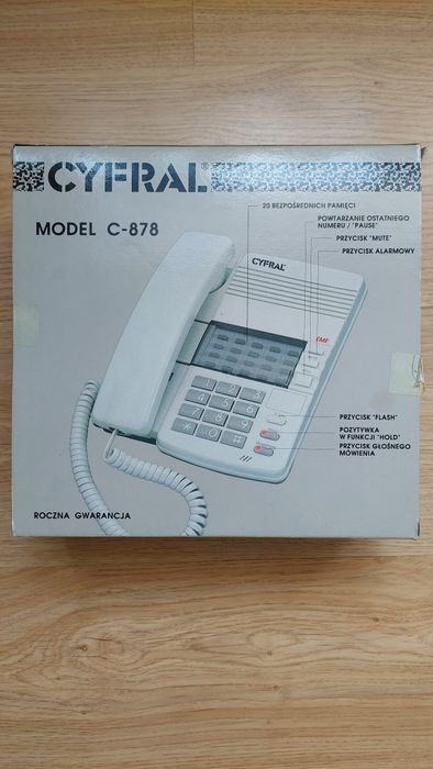 Telefon stacjonarny Cyfral Model C-878