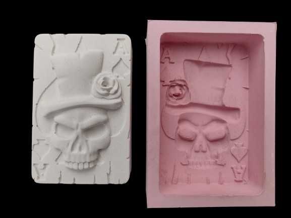 Molde silicone para sabonetes Caveira