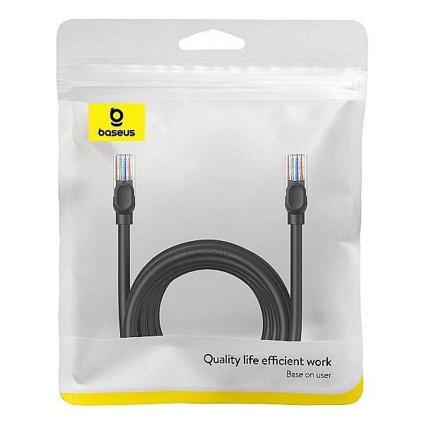 Kabel Ethernet Baseus High Speed Cat 5 RJ-45/1000Mb/s 8m okrągły - cza
