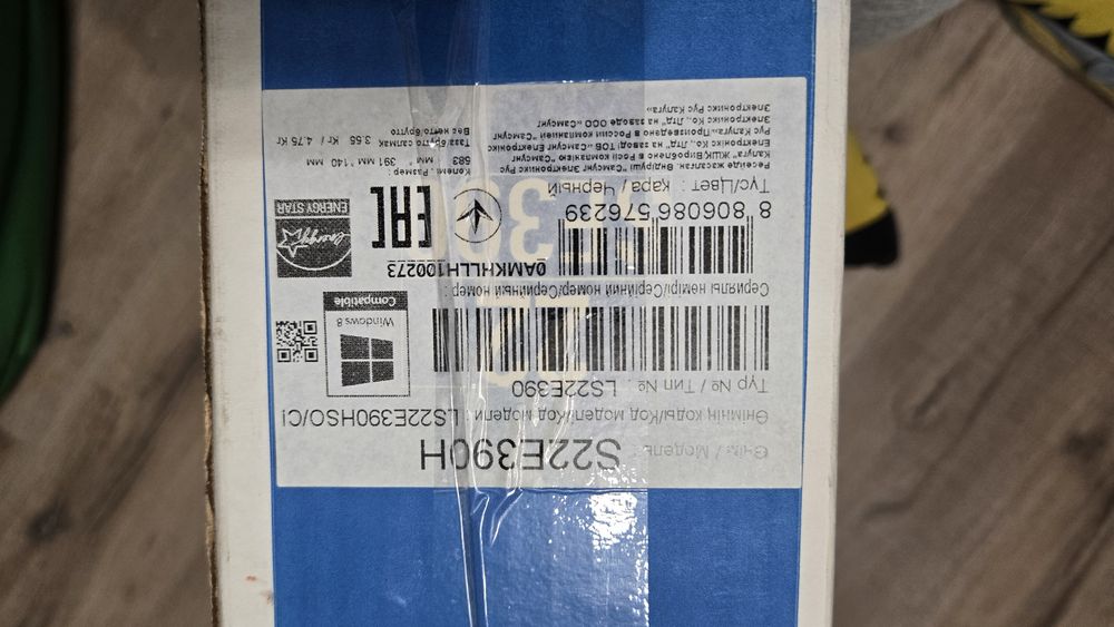 Монітор Samsung S22E390H, 22 дюйми