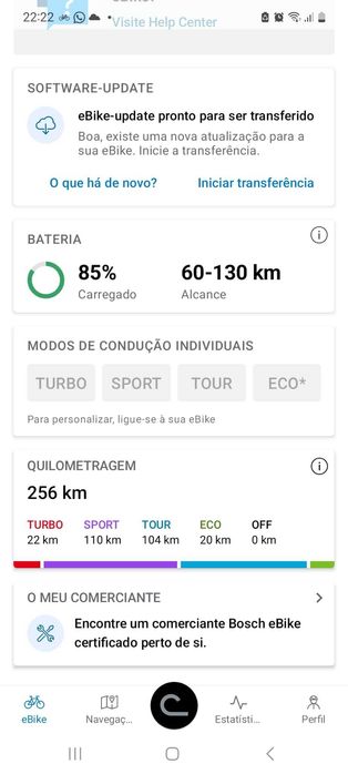 Bicicleta electrica touring motor BOSCH