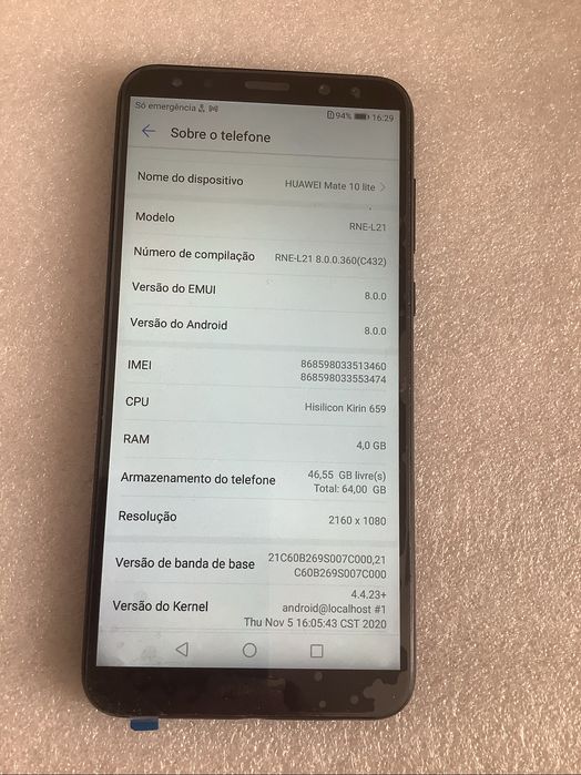 Telemovel Huawei Mate 10 Lite