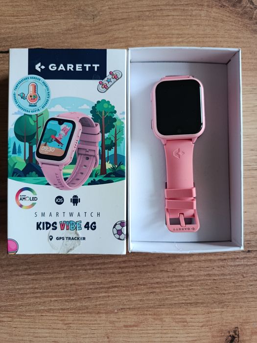 Smartwatch dla dziecka Garett Kids Vibe 4G różowy – jak nowy