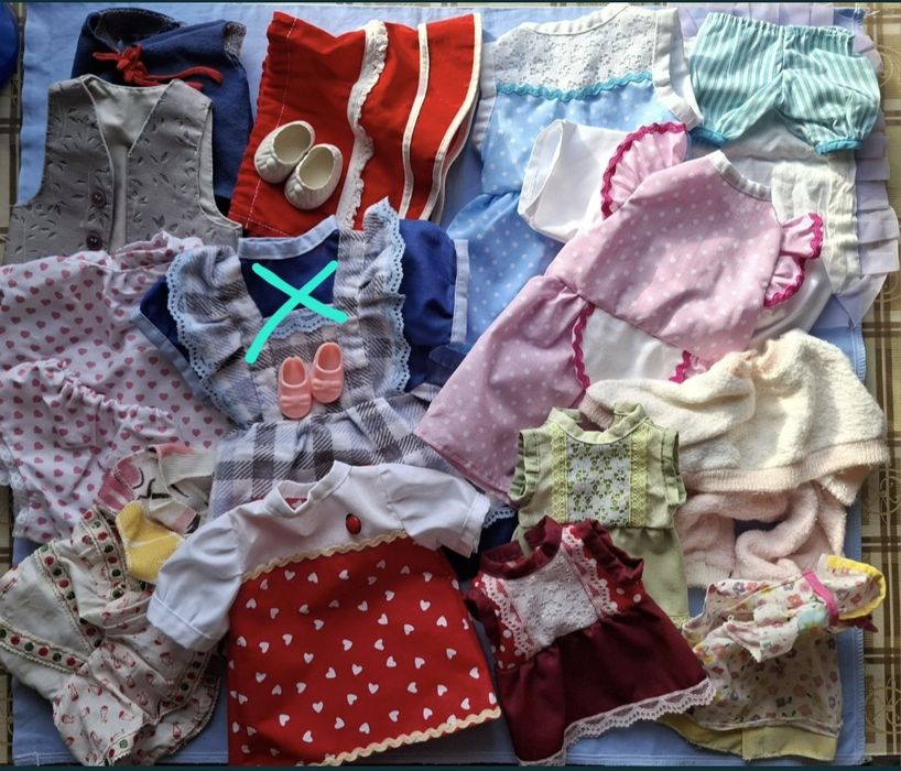 Одежда для кукол СССР, ГДР: платье, обувь, пальто, куртка, юбка