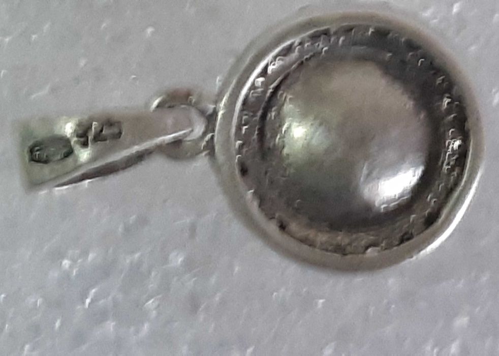 Серебряная подвеска с жемчугом и фианитами