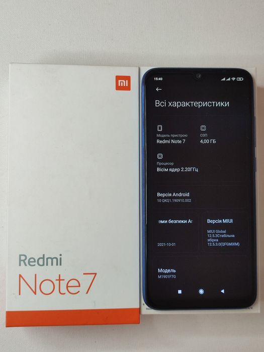 Xiaomi redmi note 7, 4/64Gb