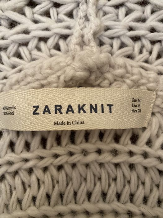 Casaco comprido de lã ZARA