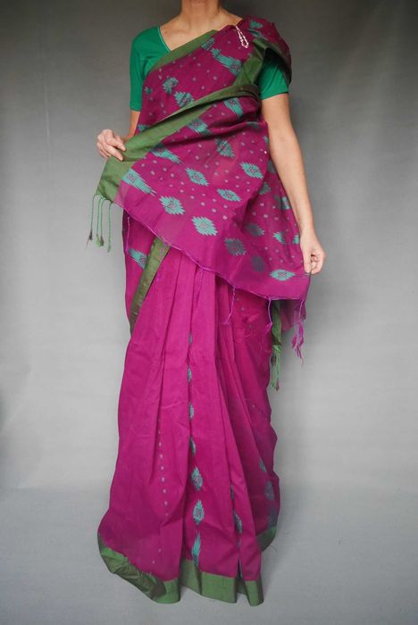 Сари индийское хлопковое подарок