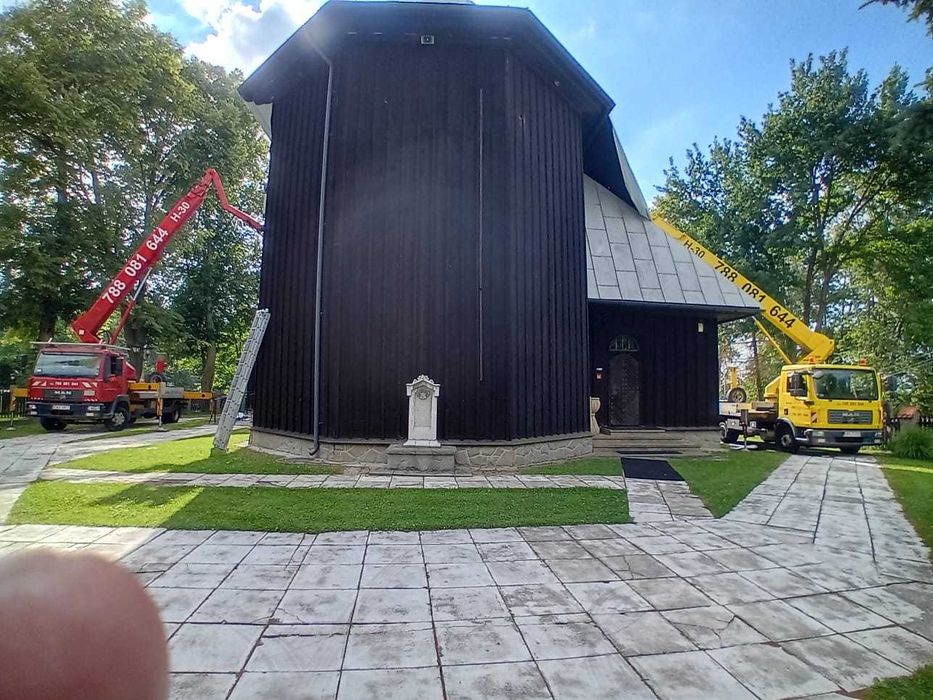 Podnośnik koszowy -zwyżka dźwig 30m, 22m, ladowarka