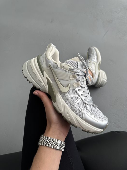 Кросівки Кроссовки Nike V2K Runtekk Silver Olive White демісезон