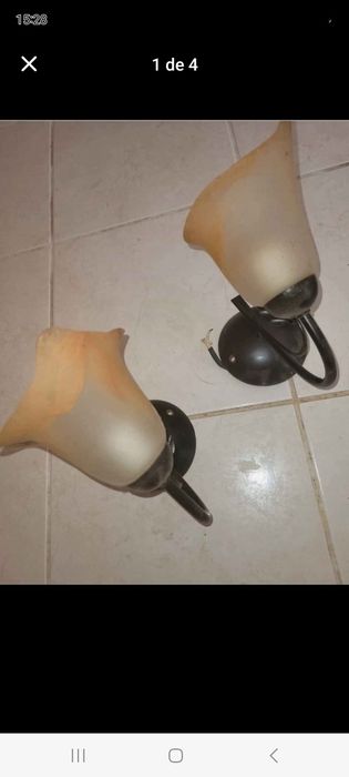 Conjunto de apliques de parede