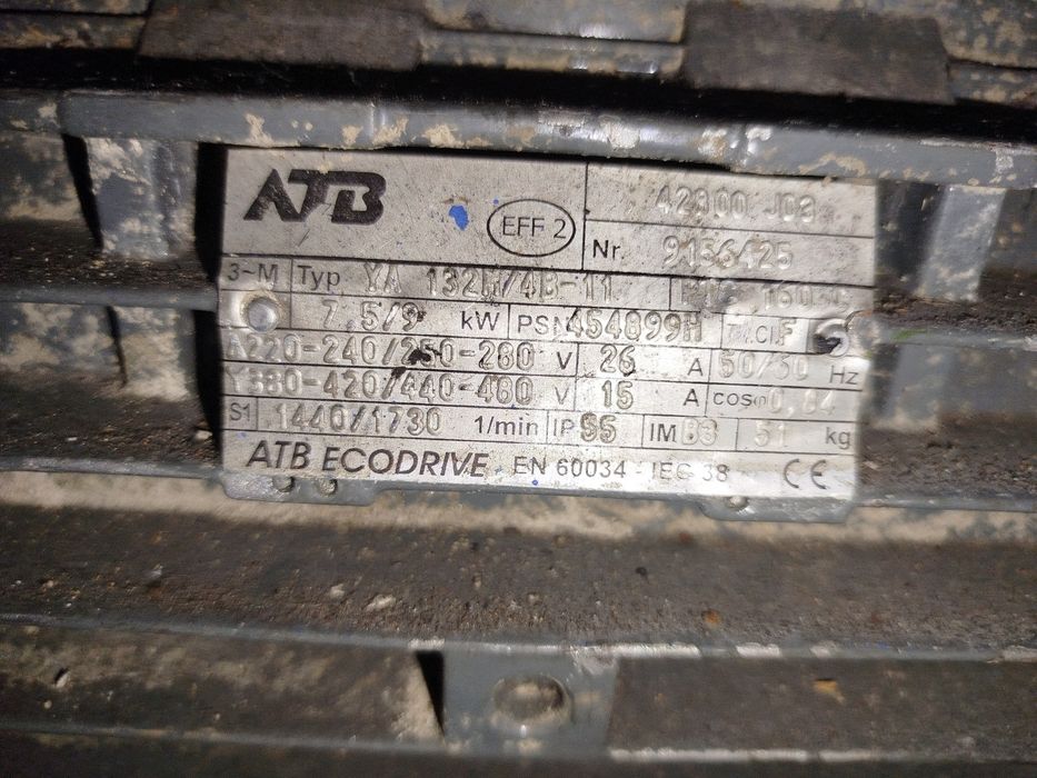 Silnik 7.5kw  siłowy 400v trójfazowy