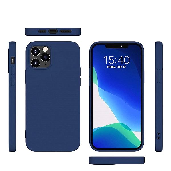 Etui Silicone Cloud do iPhone 12 Pro Max Midnight Blue