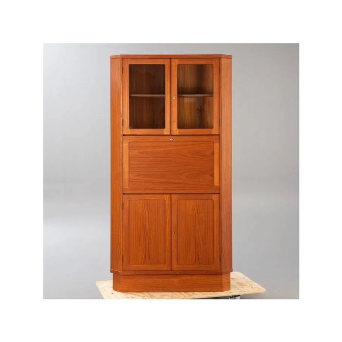 Szafka narożna | witryna VM Mobler z drewna tekowego Dania 1980s