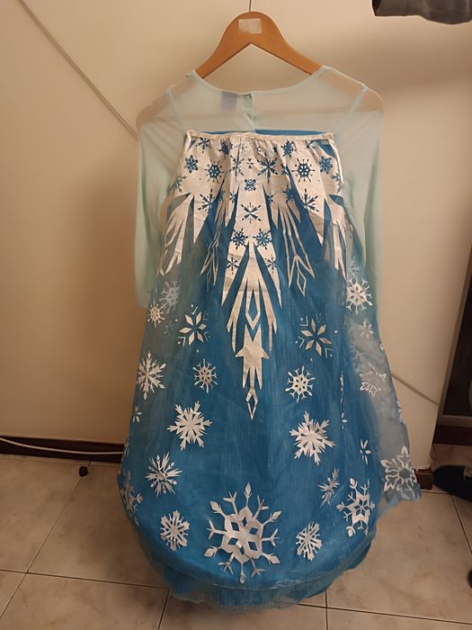 Fantasia Carnaval Frozen Elsa. 7 a 8 Anos