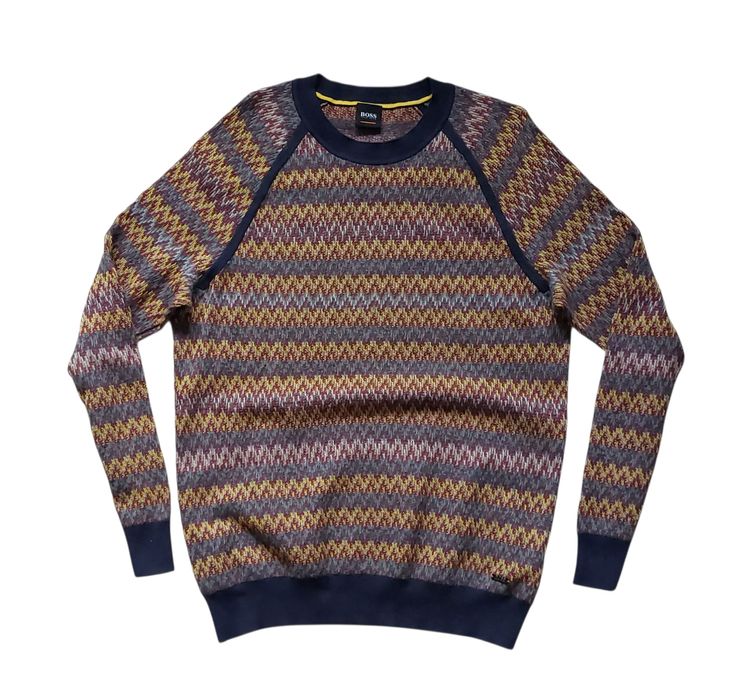 Hugo Boss nowy sweter męski r. M bawełna/wełna