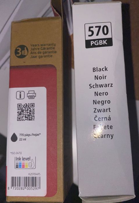 Tinteiros canon novos 570 e 571