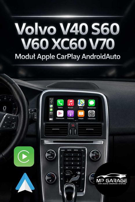 Volvo XC60 S60 V60 V40 V70 Apple CarPlay AndroidAuto Montaż Gwarancja!!!