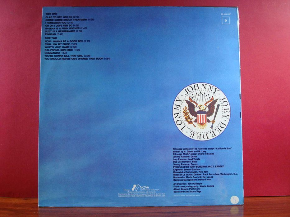 Ramones - Leave Home / VG Plus / LP / PT / 1977