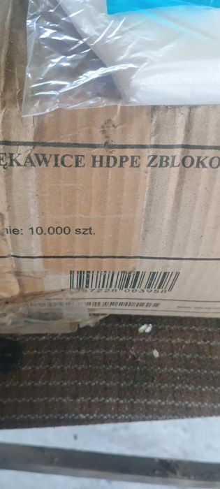 Rękawice jednorazowe HDPE 100 sztuk L