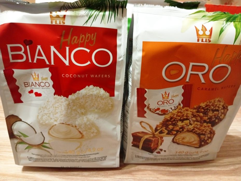 Pyszne pralinki waflowe Flis.4 smaki.10 sztuk.