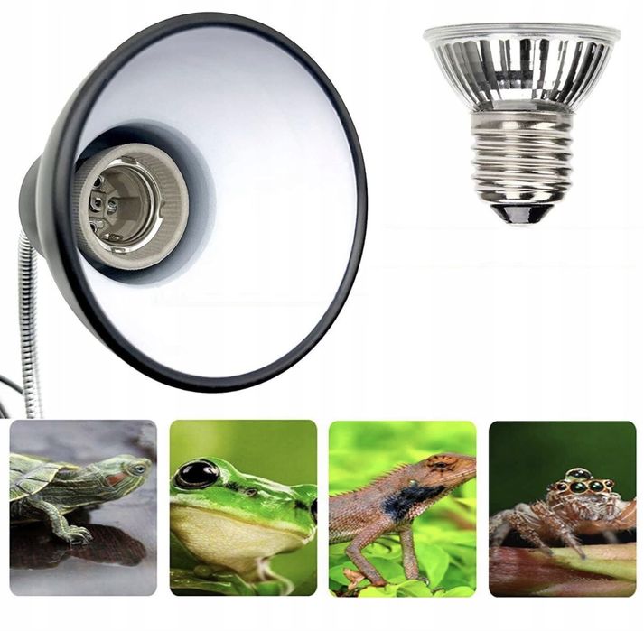 Lampa grzewcza do terrarium dla gadów