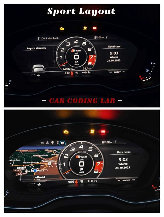 Aktualizacja map nawigacji, systemu, virtual Audi MMI 2G, 3G, MIB2