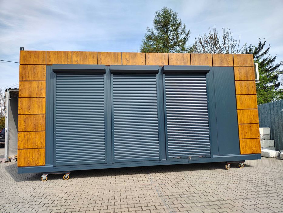Kontener biurowy mobilny pawilon handlowy XL 7x3m z WC Producent