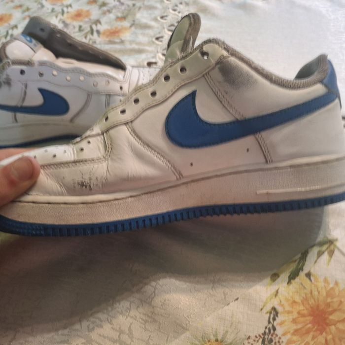 Buty nike biało niebieskie