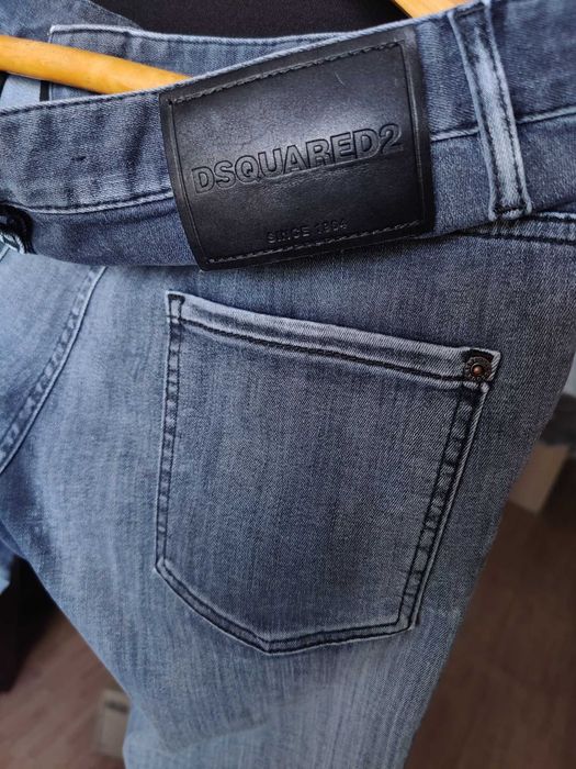 Джинсы лето Dsquared2 jeans Italy W32 stretch grey.