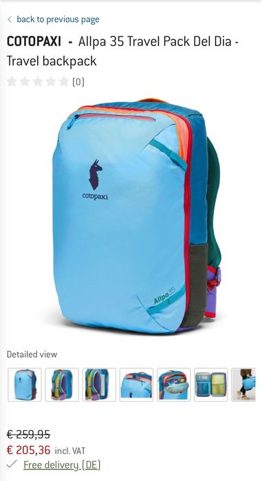 Cotopaxi Mochila viagem Cabine Patagónia