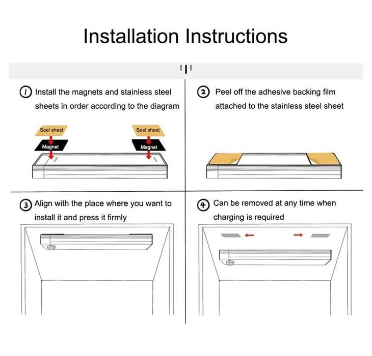 Lampka LED na czujnik ruchu i jasności, 30cm, biały ciepły, akumulator