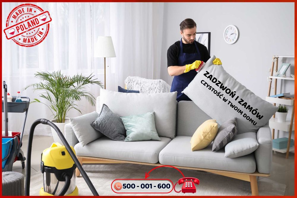 Pranie Czyszczenie Tapicerki meblowej Dywanów Wykładzin -Dojazd gratis