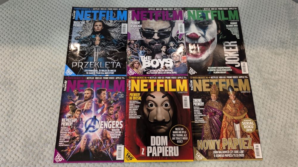 47 numerów Magazyn Netfilm  Kompletna seria gratka dla kolekcjonerów!