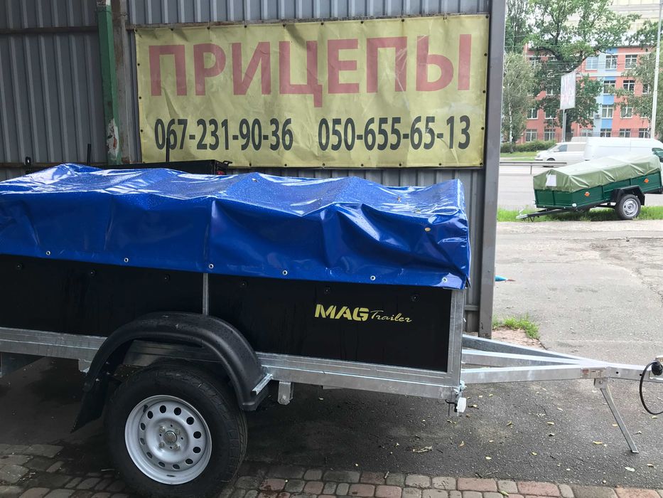 Оцинкований легковий посилений причіп моделі MAG 202 (1,32 х 2,20)