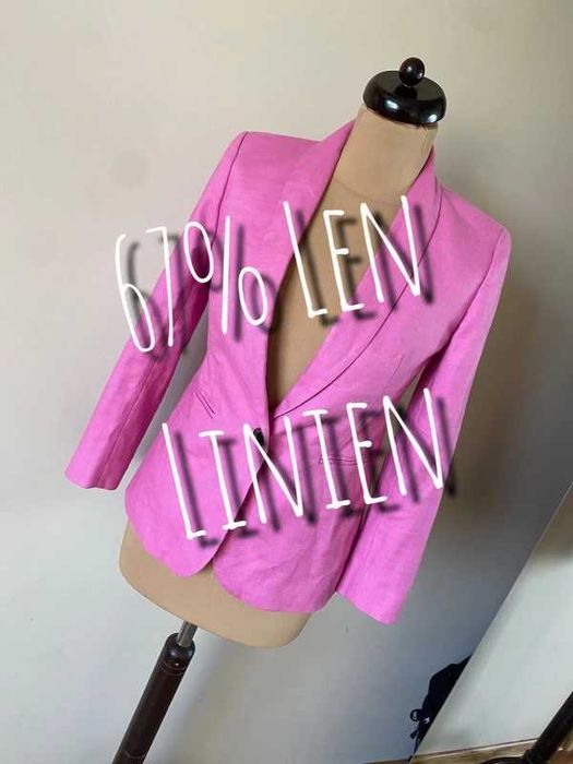 linien s m j.crew 36 38 roz neon basic organic zakiet marynarka