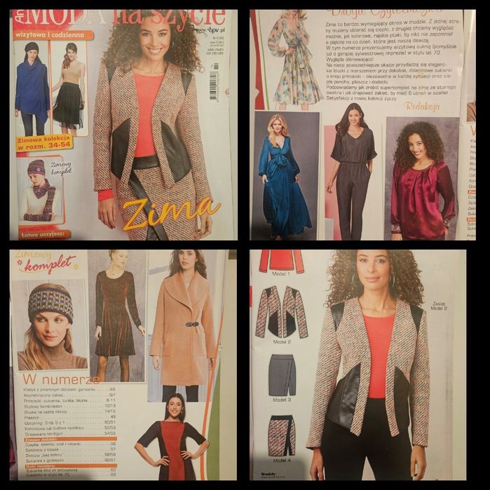 Zestaw gazetek z wykrojami,  burda