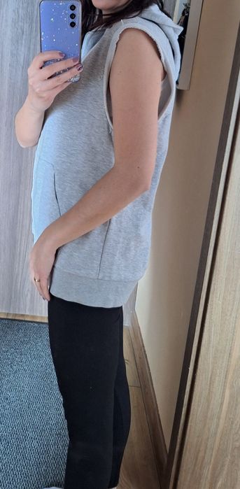 Szara Kamizelka dresowa bezrękawnik H&M 38 M