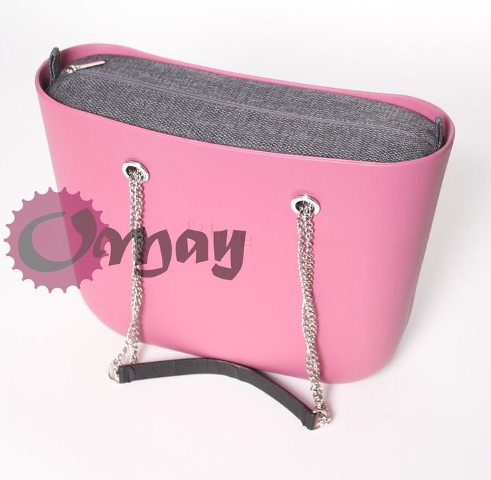 organizer OBAG STANDARD struktura grafit Elegancki 2 kieszenie OMAY