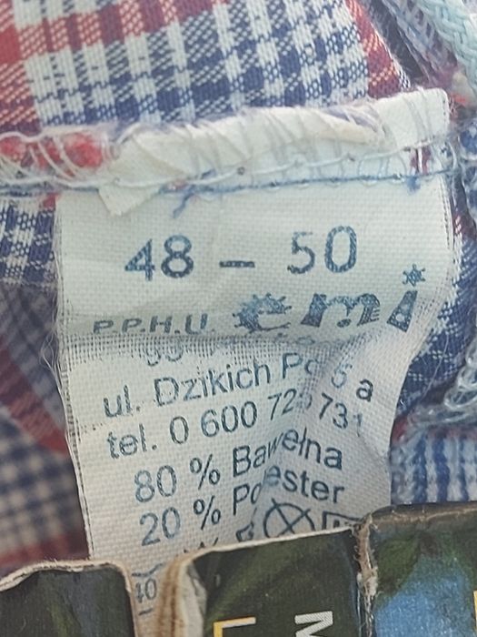 Kapelusik w kratkę dziecięcy rozmiar 48/50 firma EMI