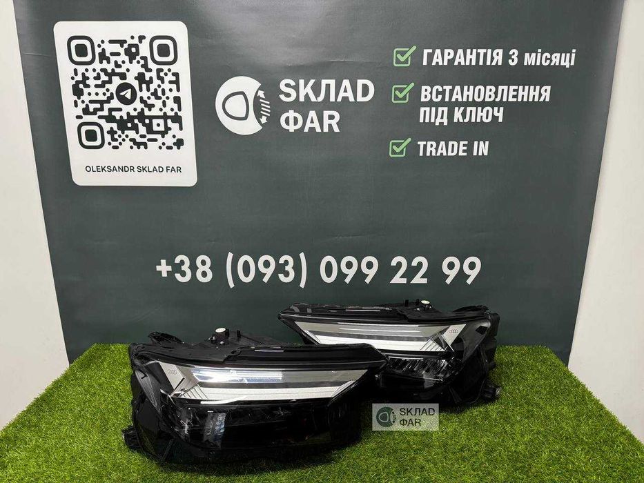 Передні фари оптика AUDI Q4 Etron Led Фара ліва фара права Ауді Ку4 Єтрон Лед - Гарантія 3 місяці, trade in, встановлення
