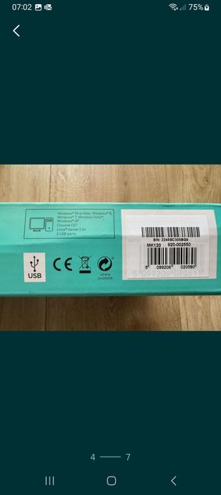 Lojitech teclado MK120 e rato óptico Lojitech desktop