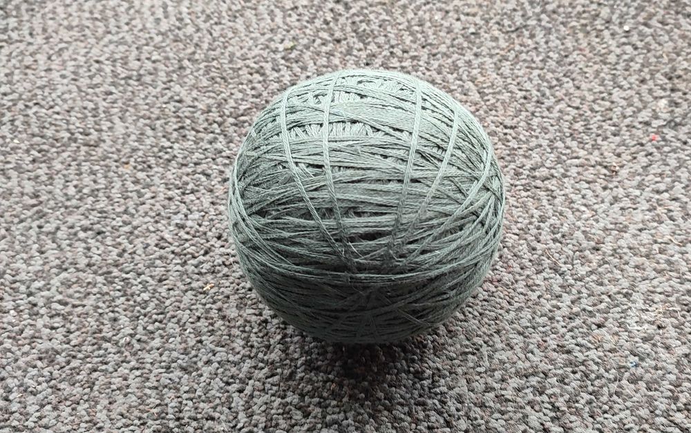 Włóczka Bawełniana * Ciemna Zielona * 211 gram