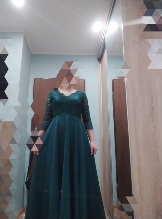 Sukienka ciemna zieleń