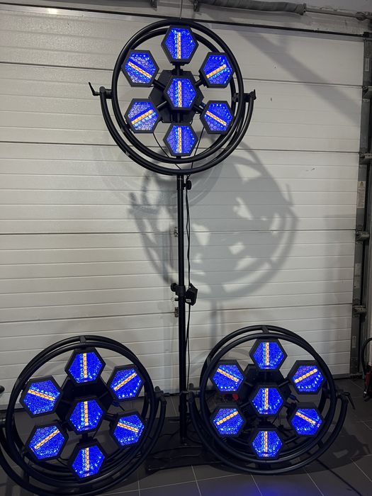 Lampa retro led 7x 60 rgbw