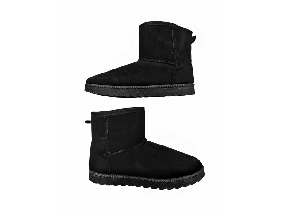 Buty zimowe damskie ocieplane śniegowce zamszowe kozaki viralowe r. 38